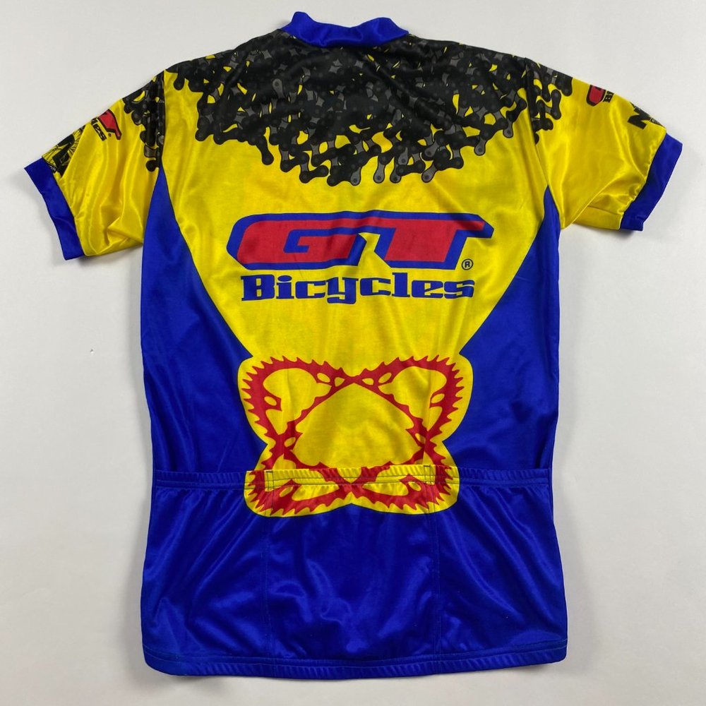 Vintage 90s GT Bicycles Cycling Jersey Scream MTB Mens XL Abstract NOBRA BMX - Picture 2 of 11